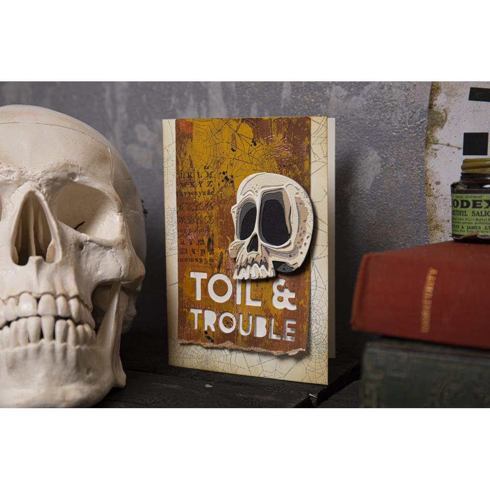 Sizzix Thinlits Dies By Tim Holtz - Bold Text Halloween