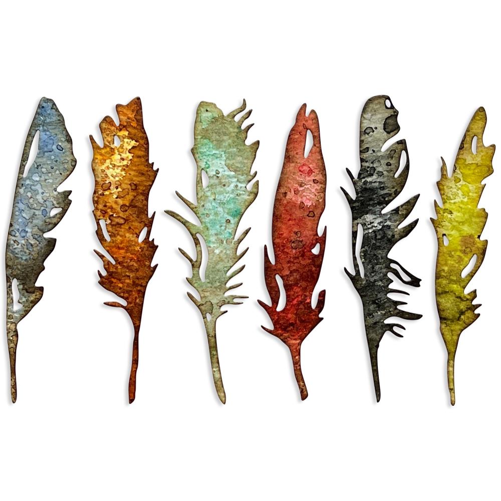 Sizzix Thinlits Dies By Tim Holtz - Feathery