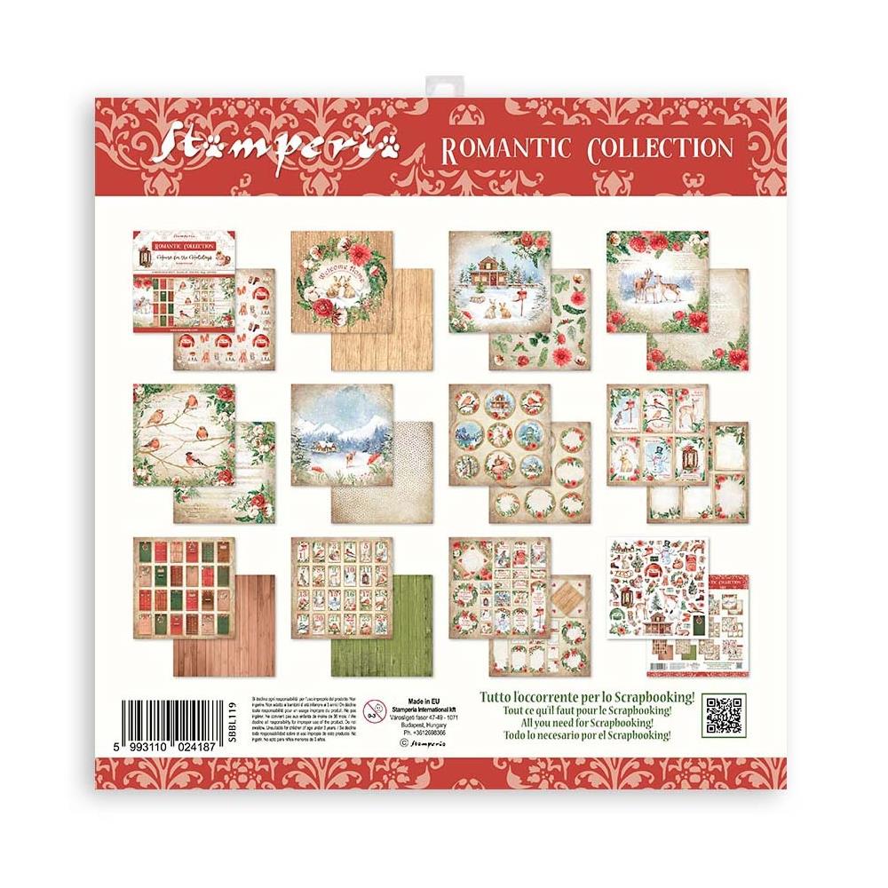 Stamperia Double-Sided Paper Pad - 12x12 - Home For The Holidays