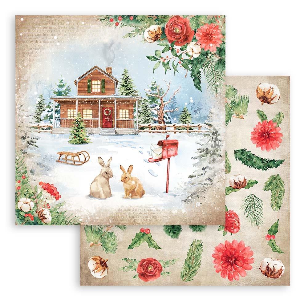 Stamperia Double-Sided Paper Pad - 12x12 - Home For The Holidays