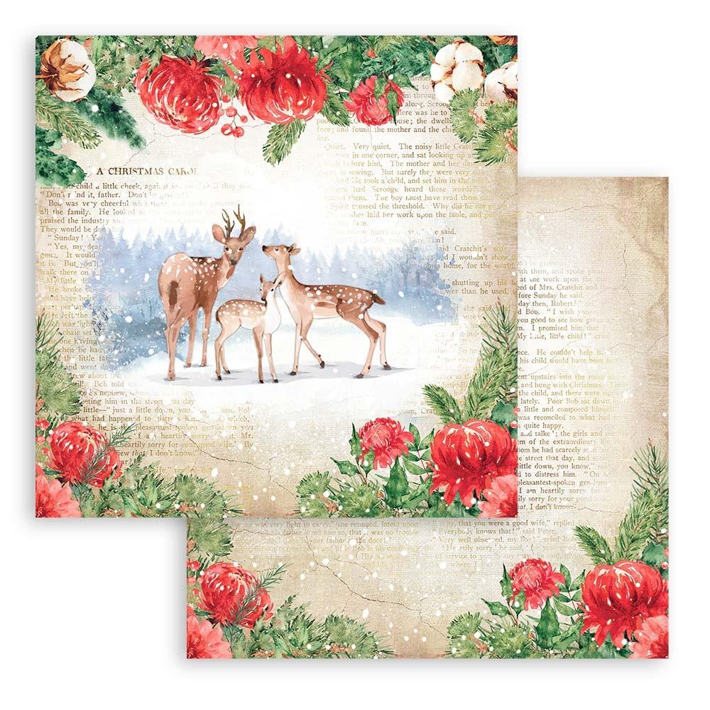 Stamperia Double-Sided Paper Pad - 12x12 - Home For The Holidays