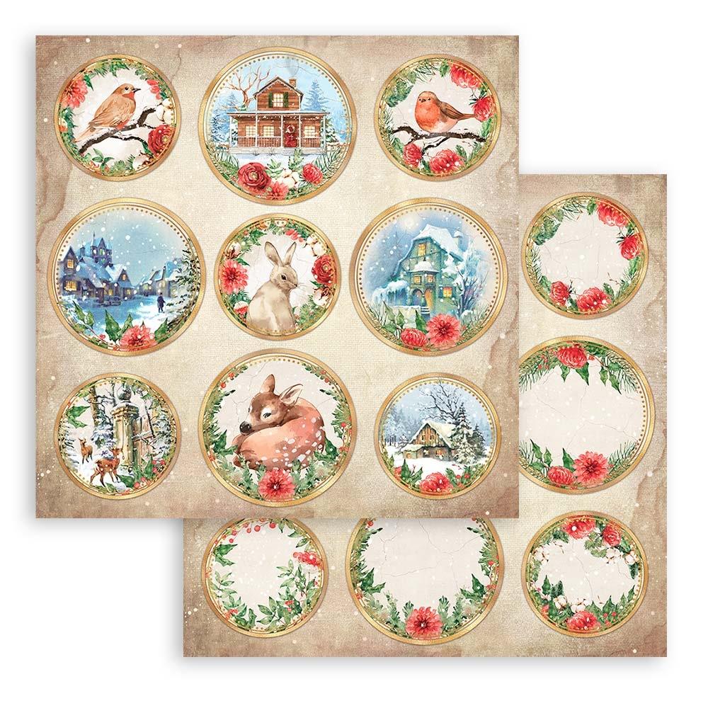 Stamperia Double-Sided Paper Pad - 12x12 - Home For The Holidays