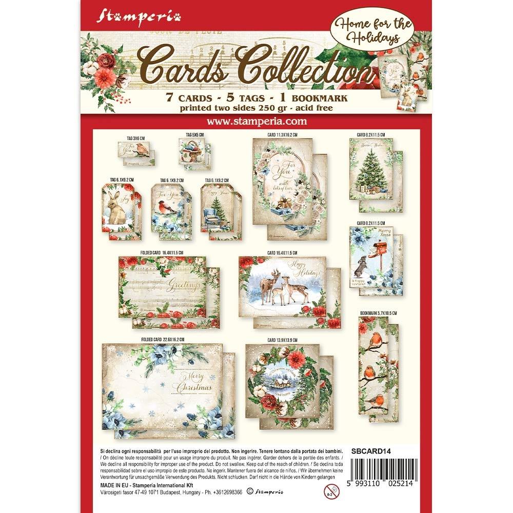 Stamperia Cards Collection - Home For The Holidays
