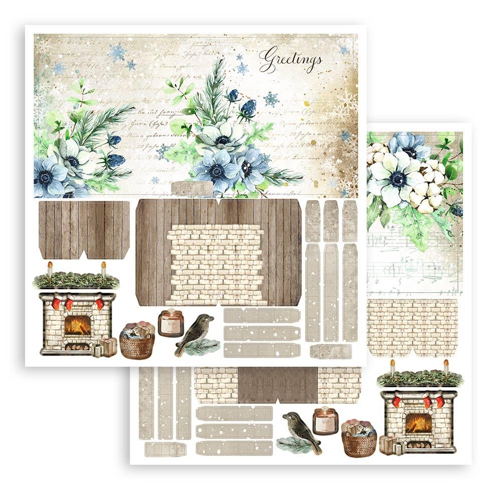 Stamperia Pop-Up Paper Kit - Cozy Winter