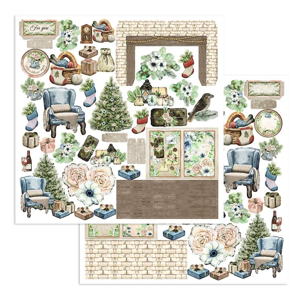 Stamperia Pop-Up Paper Kit - Cozy Winter
