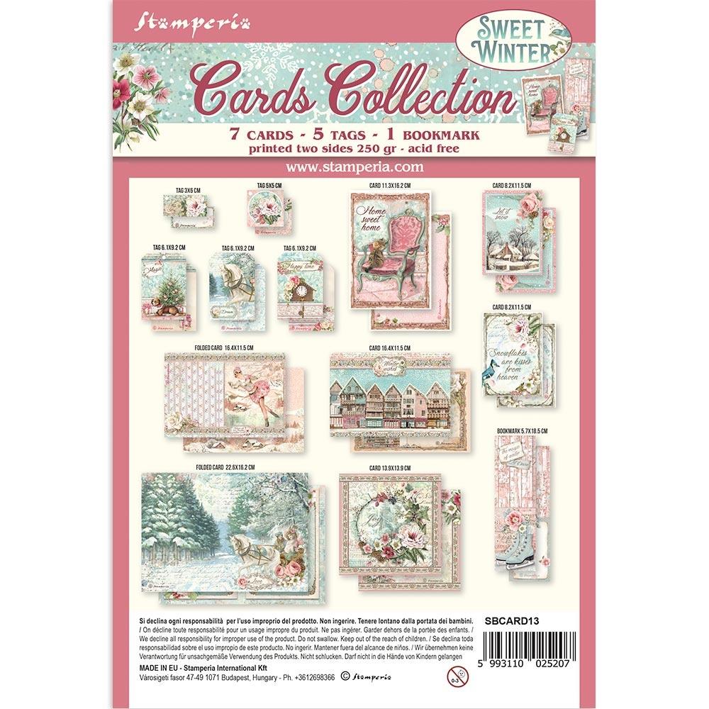 Stamperia Cards Collection - Sweet Winter