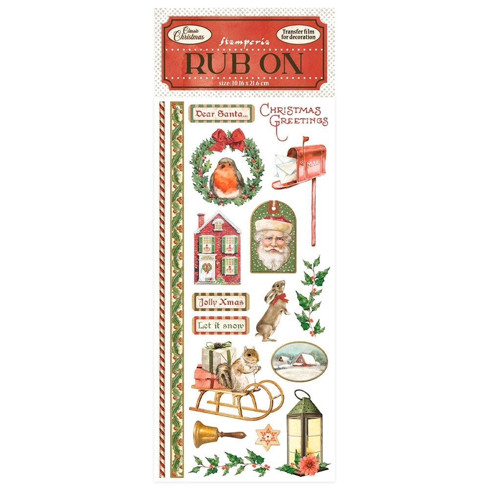 Stamperia Rub-On - Classic Christmas