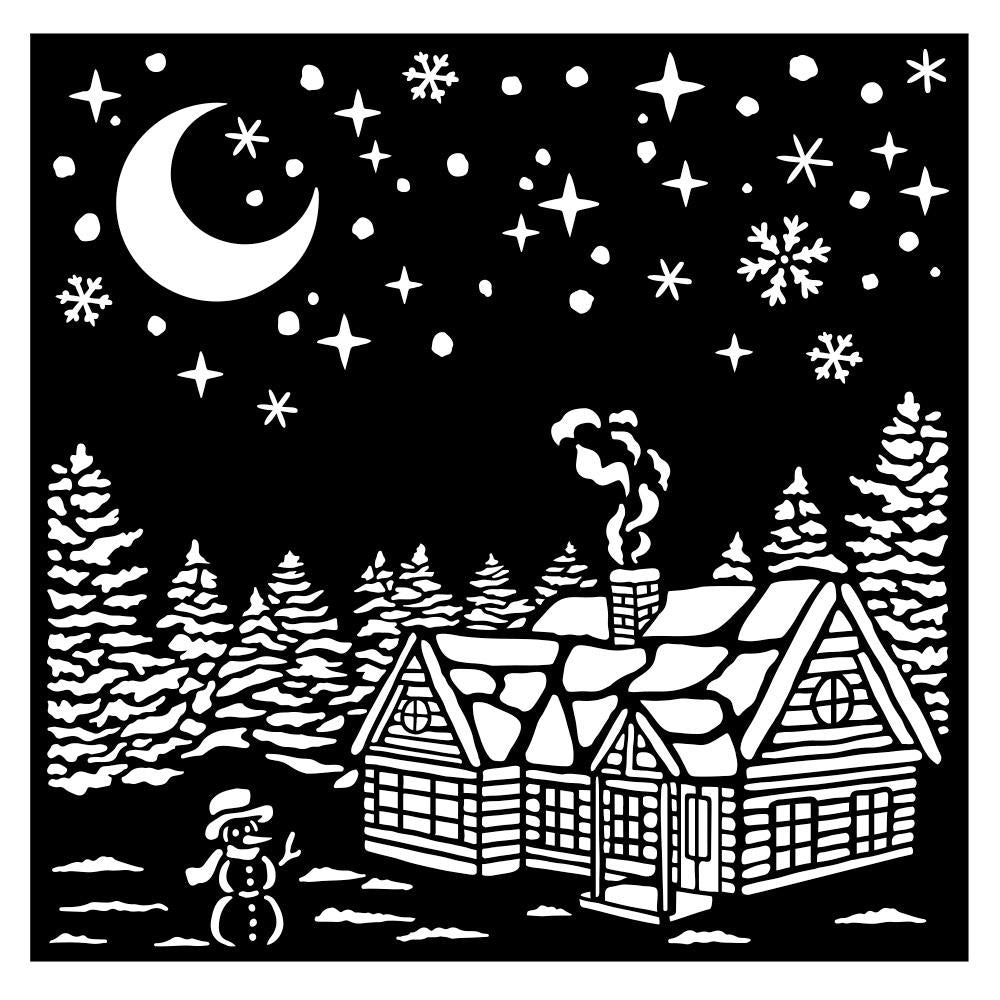 Stamperia Stencil - Christmas Village