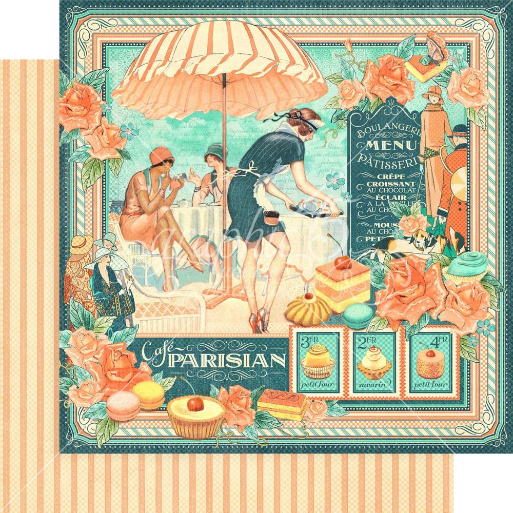Graphic 45 - 8x8 Paper Pad - Cafe Parisian