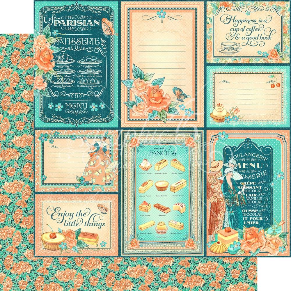 Graphic 45 - 8x8 Paper Pad - Cafe Parisian