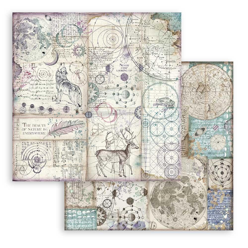 Stamperia Double-Sided Paper Pad 8x8 - Cosmos Infinity