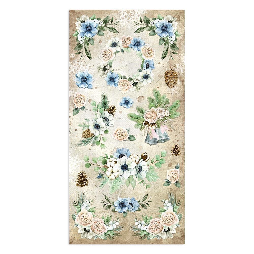 Stamperia Collectables Double-Sided Paper 6X12 - Home For The Holidays