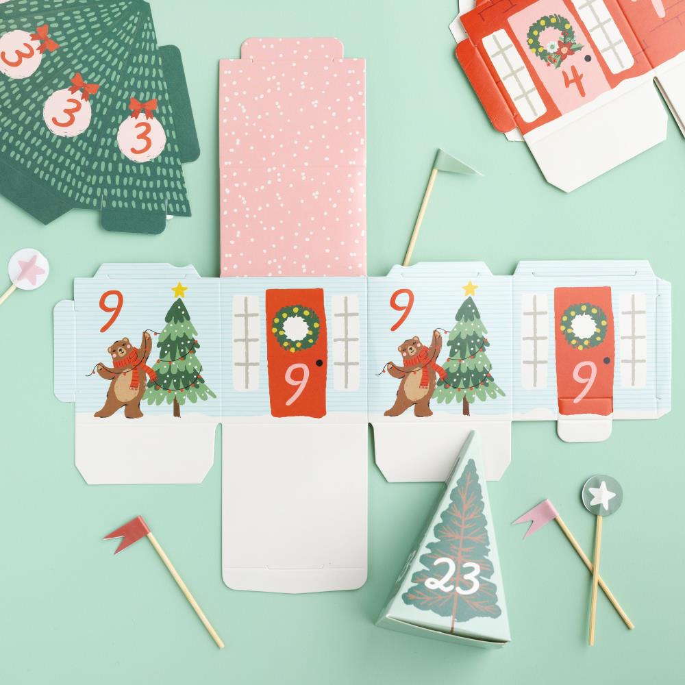 Mittens & Mistletoe Advent Calendar 25 Houses