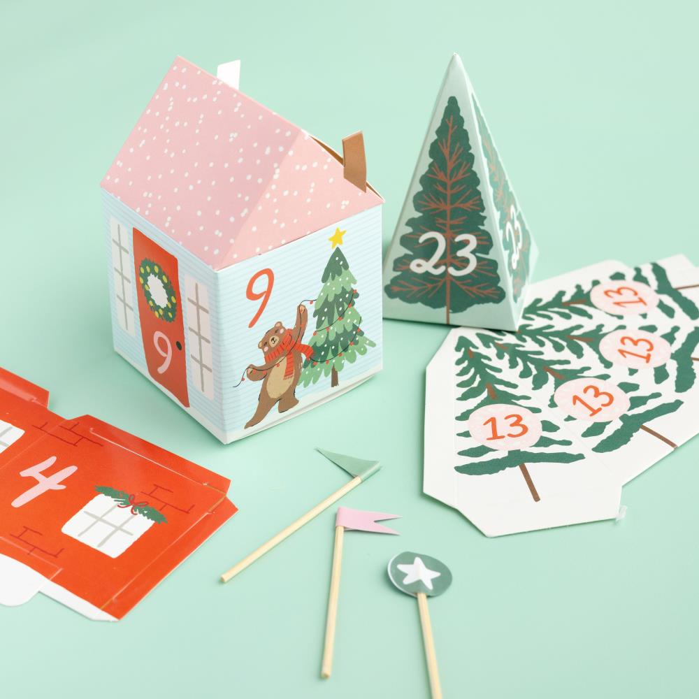 Mittens & Mistletoe Advent Calendar 25 Houses