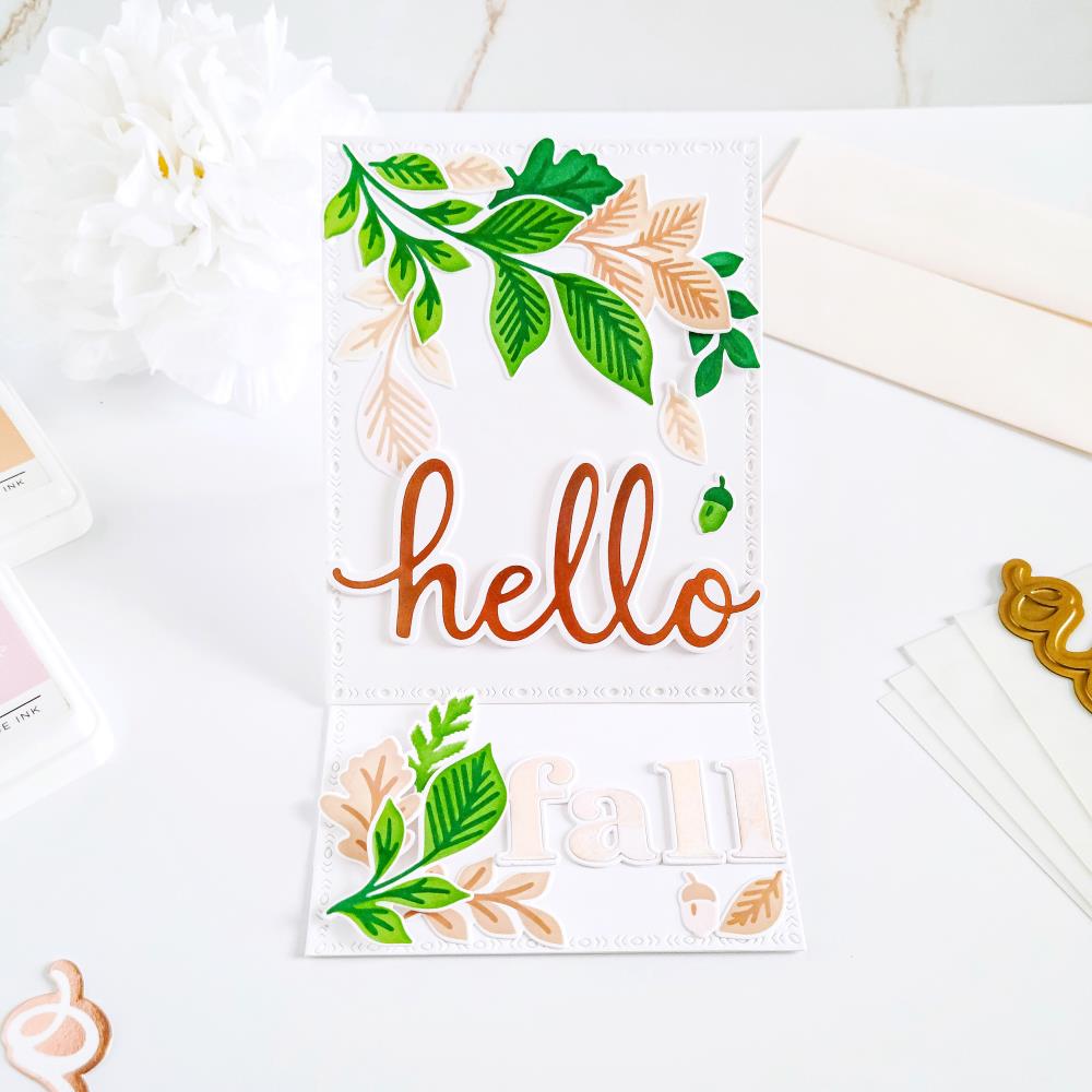 Pinkfresh Studio Stencil - Fall Foliage Layering