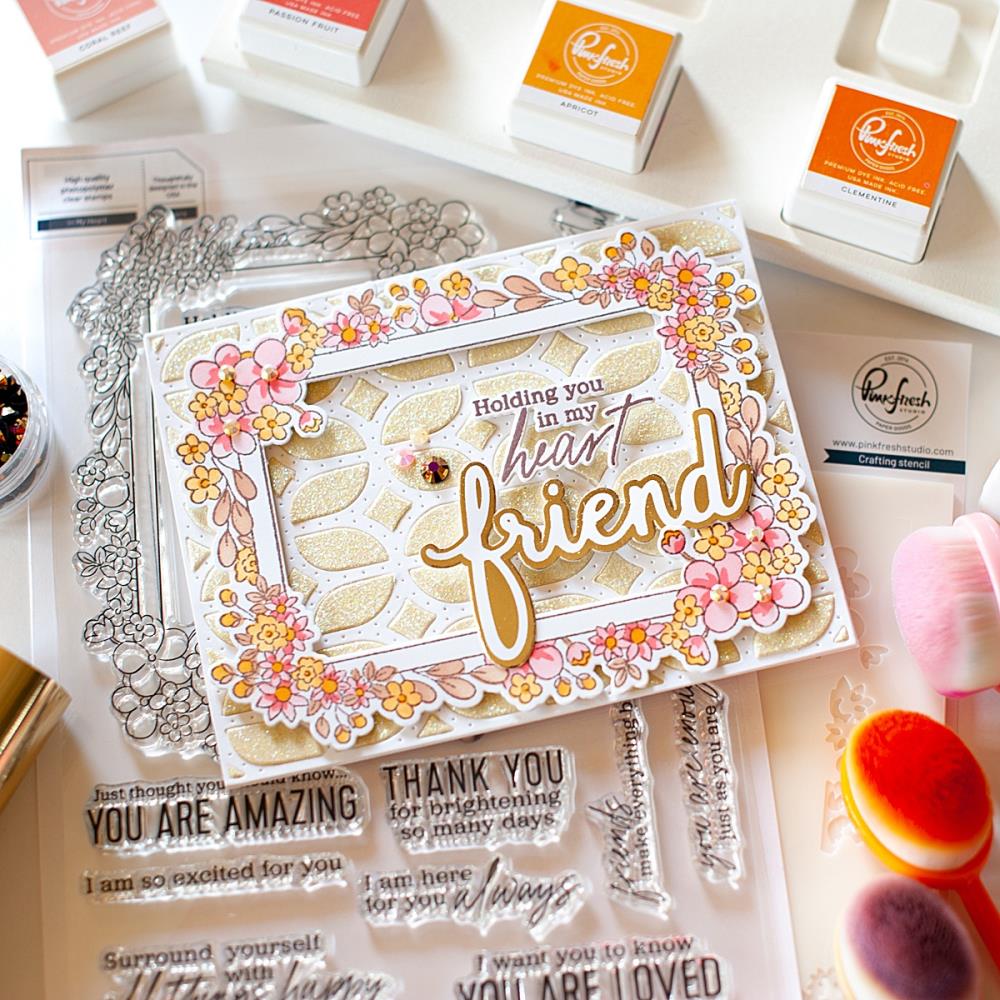 Pinkfresh Studio Clear Stamp Set - In My Heart