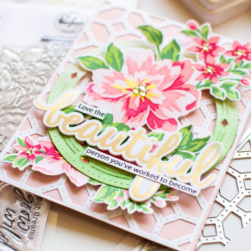 Pinkfresh Studio Hot Foil Plate - Sentiment Suite: Hello