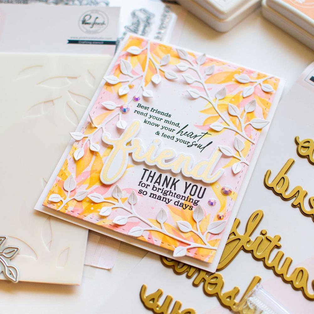 Pinkfresh Studio Hot Foil Plate - Sentiment Suite: Hello