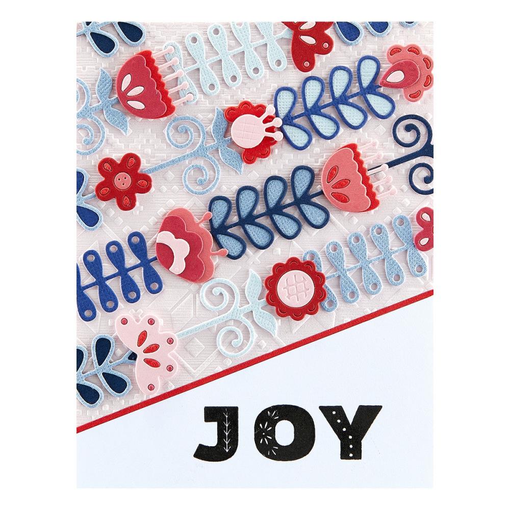 Spellbinders Clear Acrylic Stamps - Peace & Joy - Winter Tales