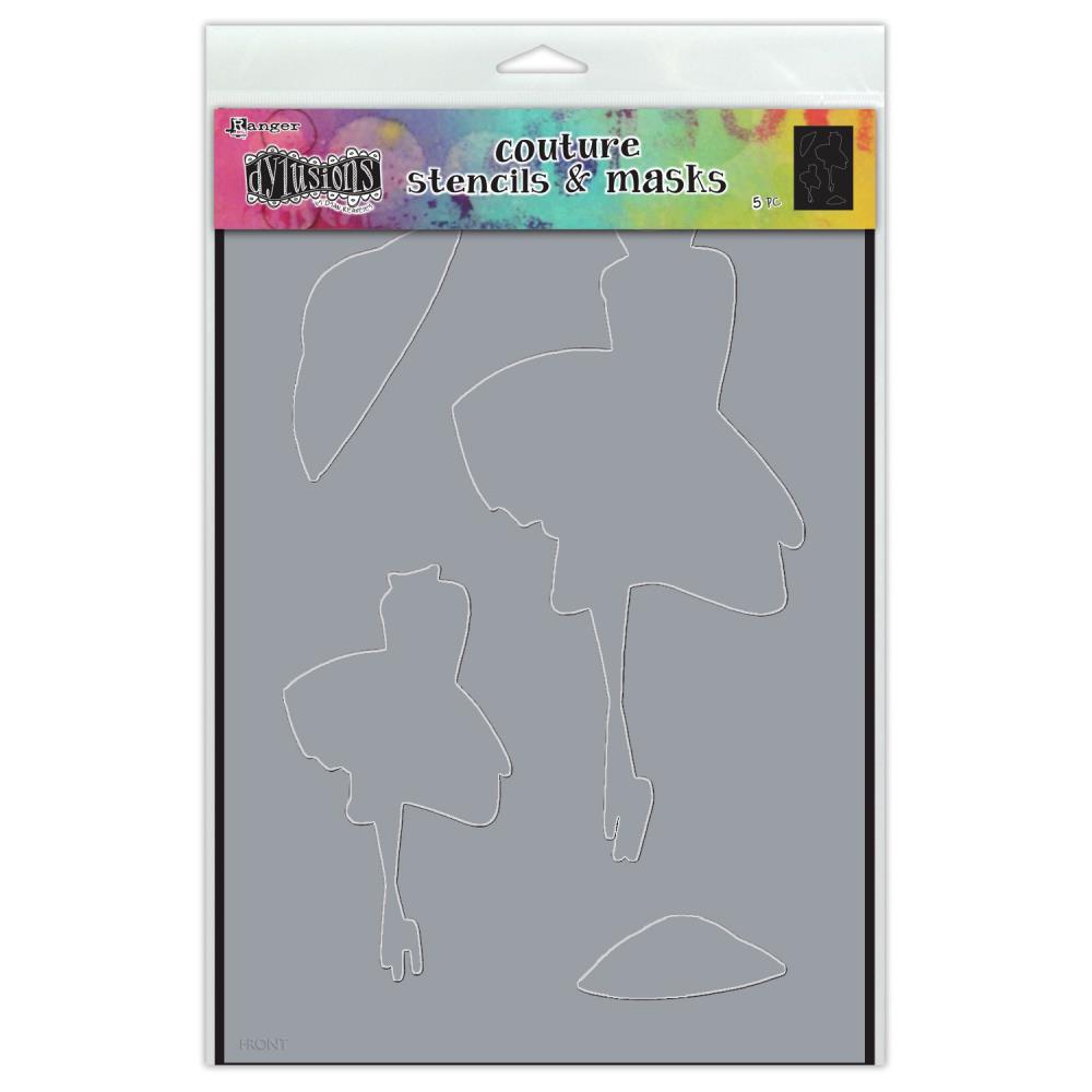 Dylusions Couture Stencil & Mask - Walk In The Park