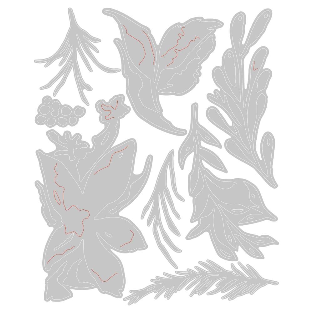 Sizzix Thinlits Dies By Tim Holtz - Holiday Brushstroke 3