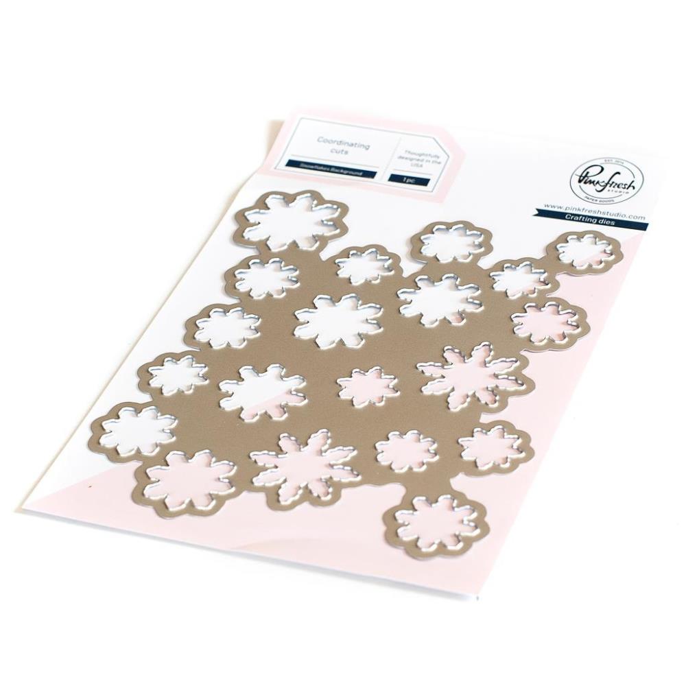 Pinkfresh Studio Die - Snowflakes Background