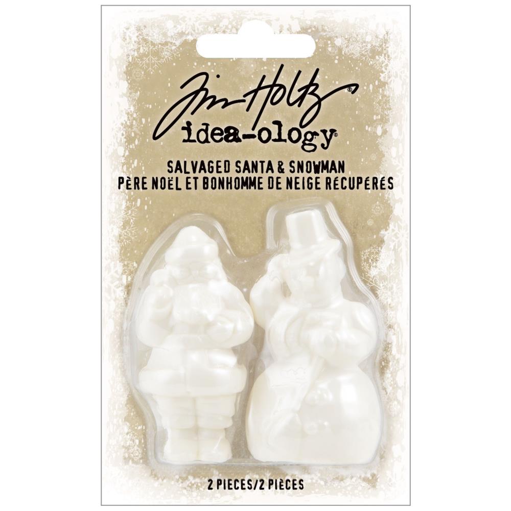 Idea-Ology Salvaged Santa & Snowman