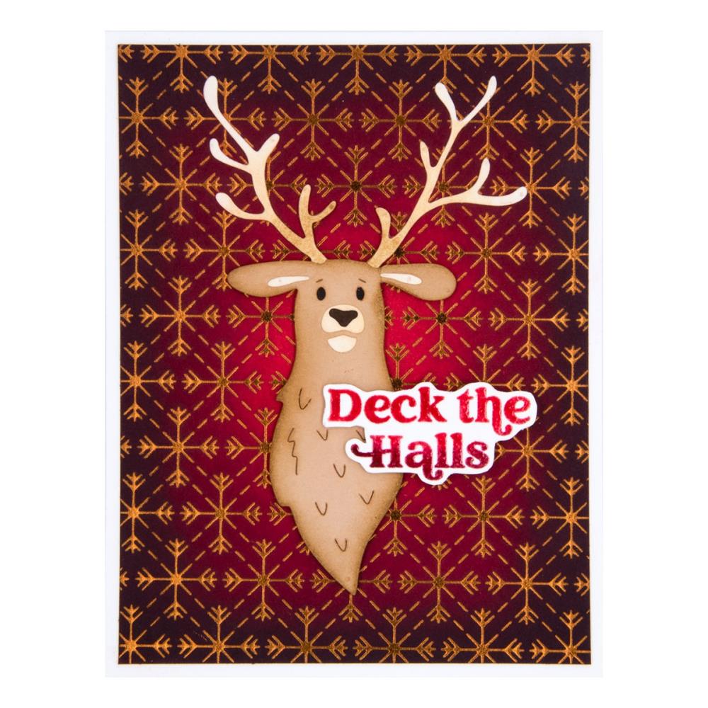 Spellbinders Glimmer Hot Foil Plate - Geo Snowflakes - Joyful Christmas
