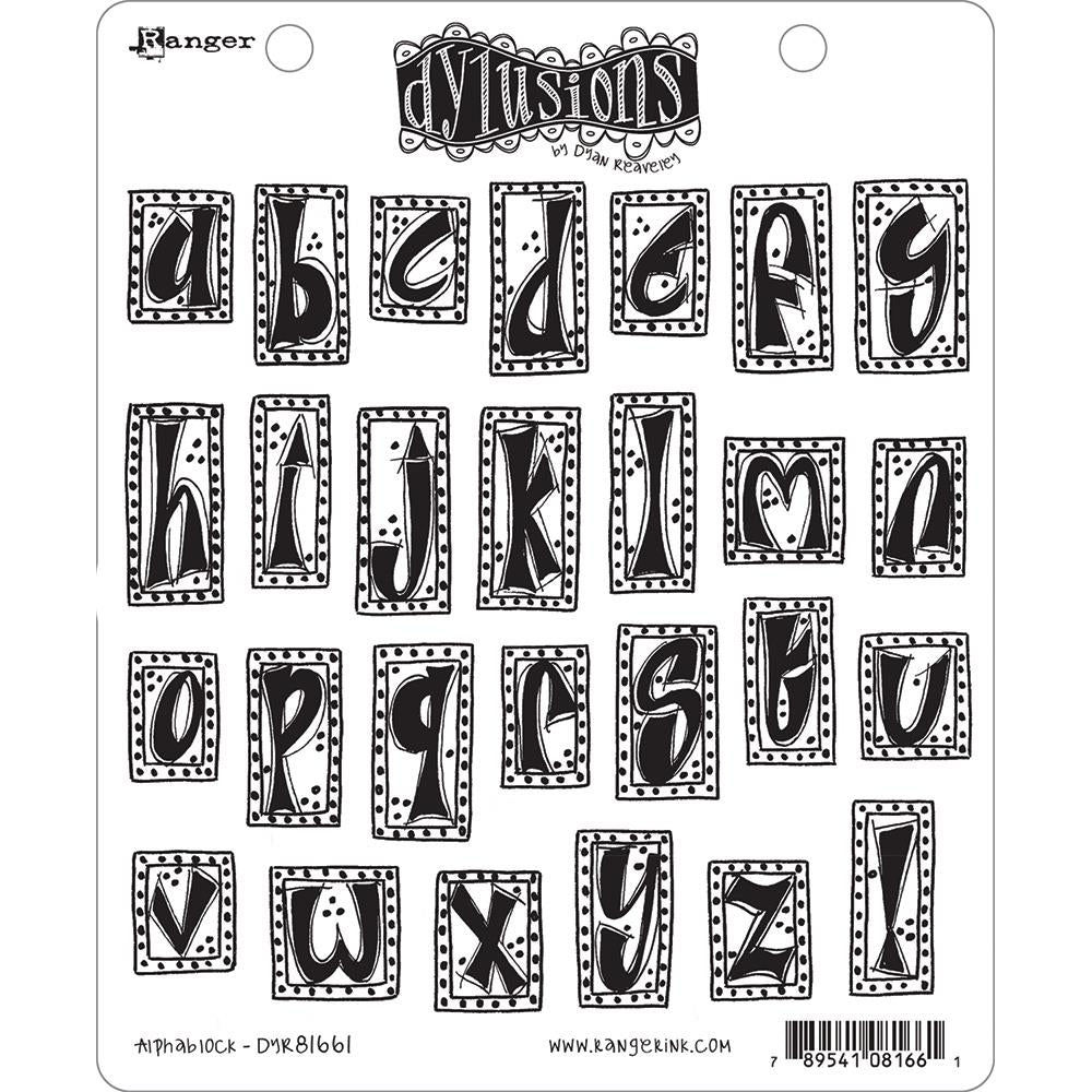 Dyan Reaveley's Dylusions Cling Stamp Collections - Alphablock