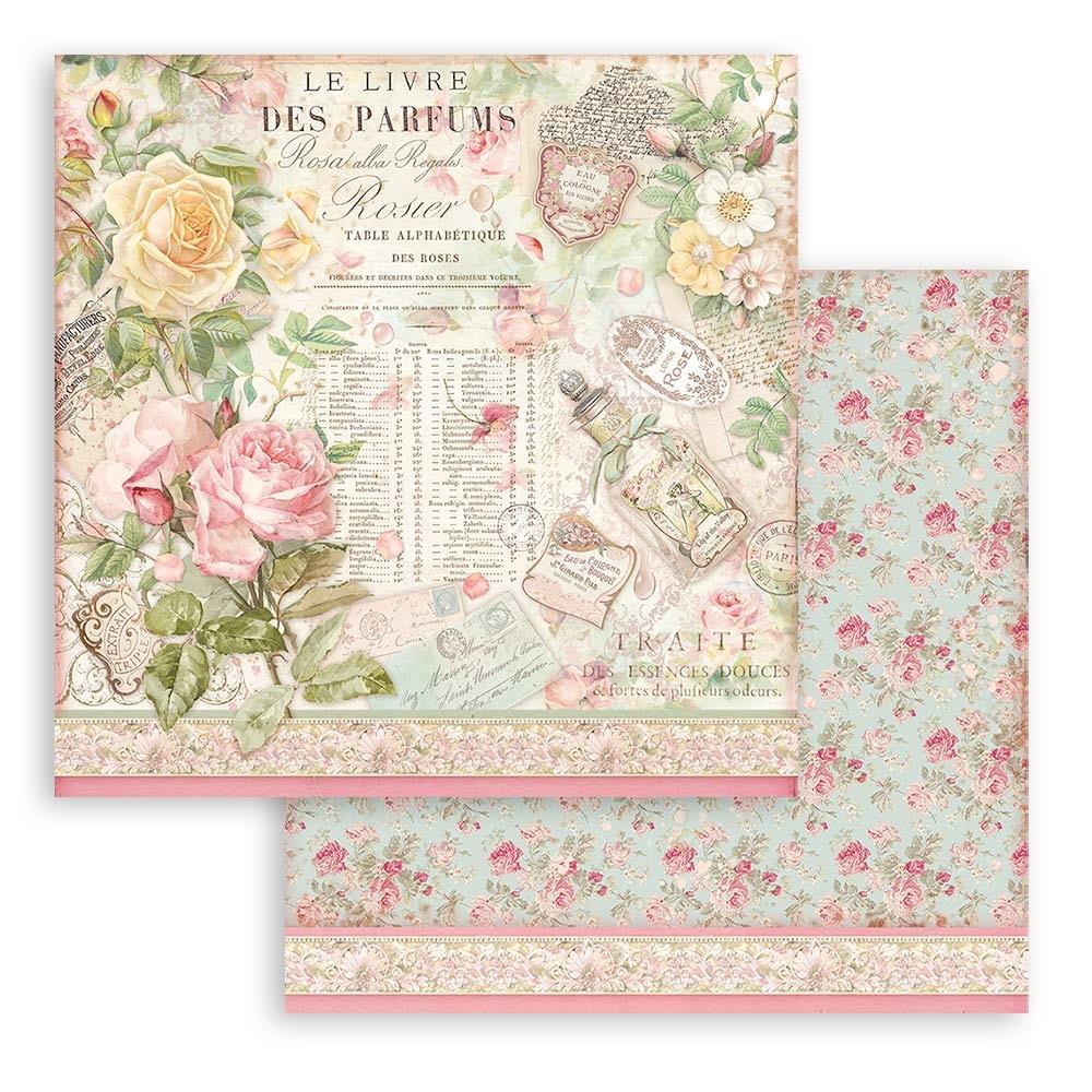 Stamperia Double-Sided Paper Pad - 12x12 - Rose Parfum
