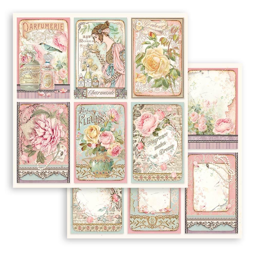 Stamperia Double-Sided Paper Pad - 12x12 - Rose Parfum