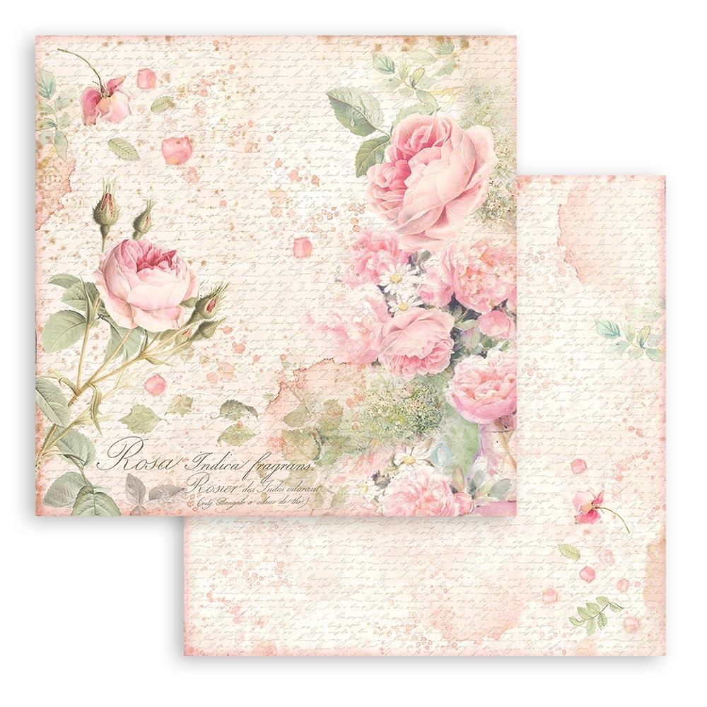 Stamperia Double-Sided Paper Pad - 12x12 - Rose Parfum