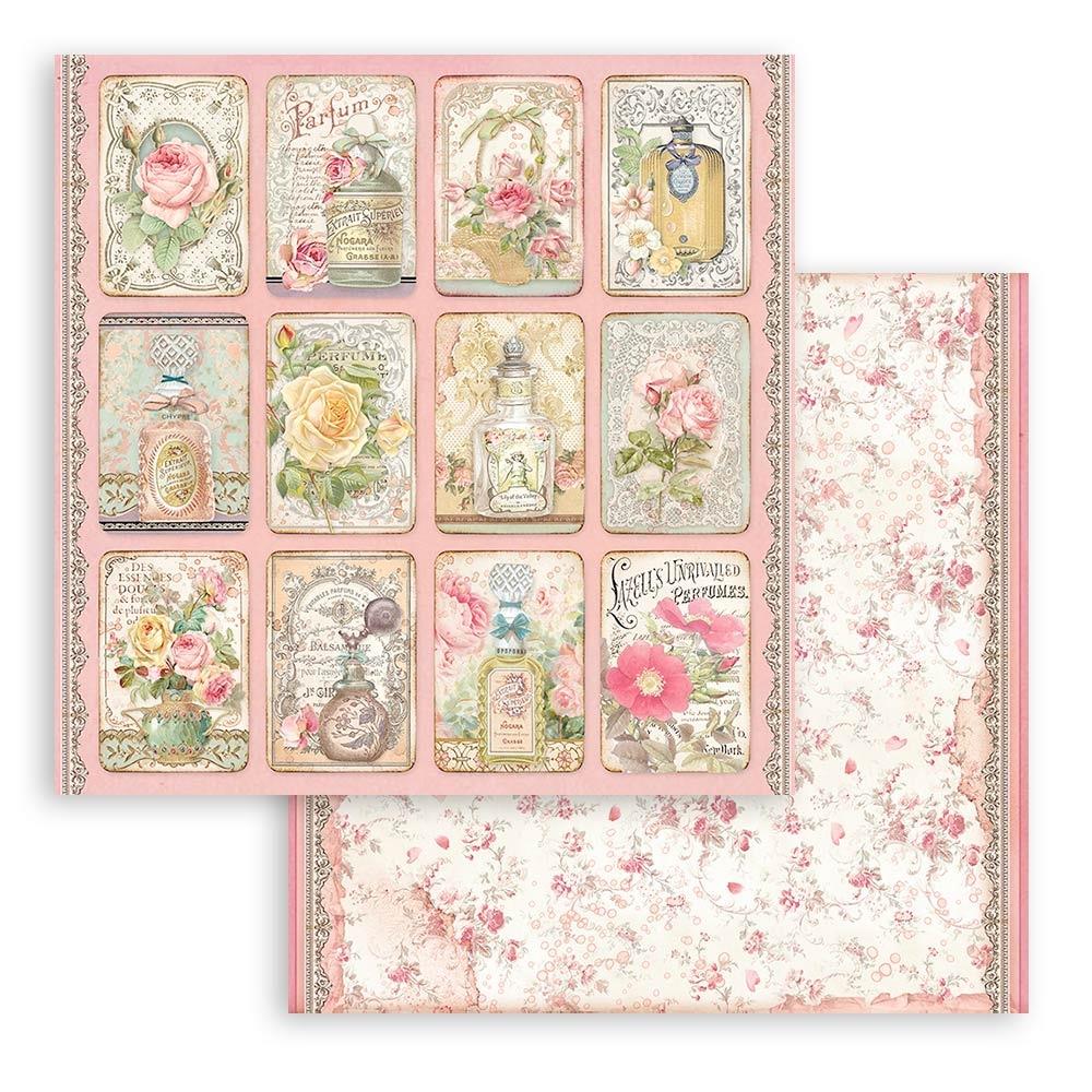 Stamperia Double-Sided Paper Pad - 12x12 - Rose Parfum