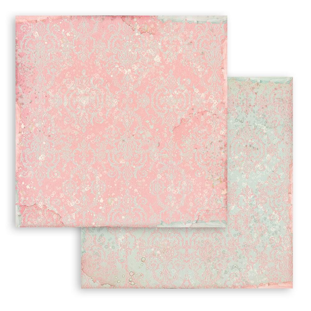 Stamperia Backgrounds Double-Sided Paper Pad - 12x12 - Rose Parfum
