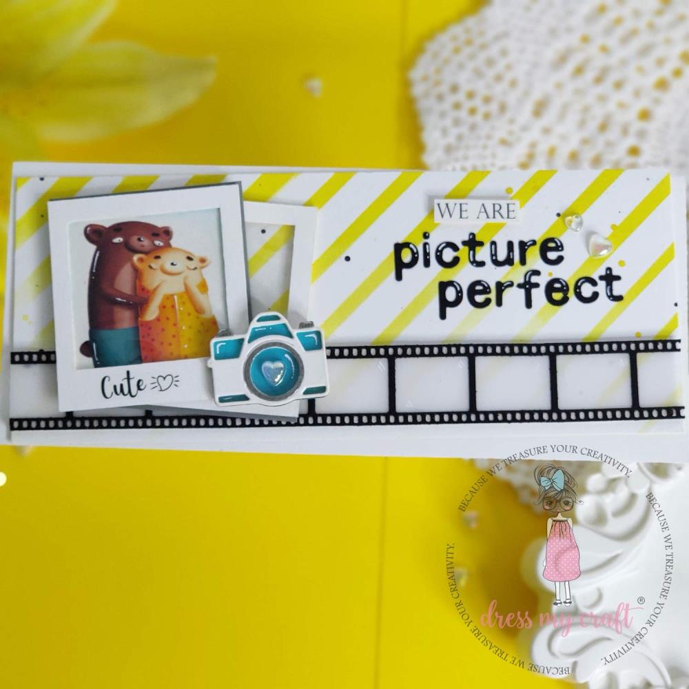 Dress My Craft Water Droplet Embellishments - Rainbow Hearts