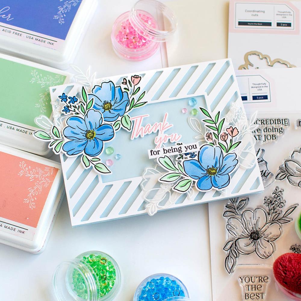 Pinkfresh Studio Clear Stamp Set - You're The Best
