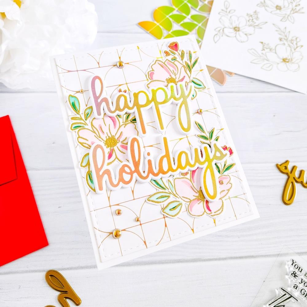 Pinkfresh Studio Stencils - You're The Best Layering