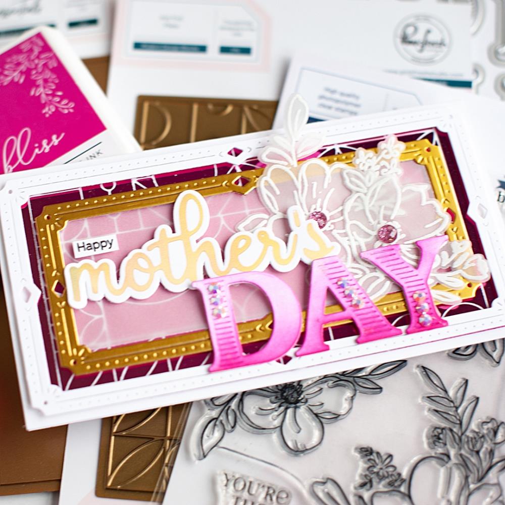 Pinkfresh Studio Hot Foil Plate - Phrase Builder: Happy