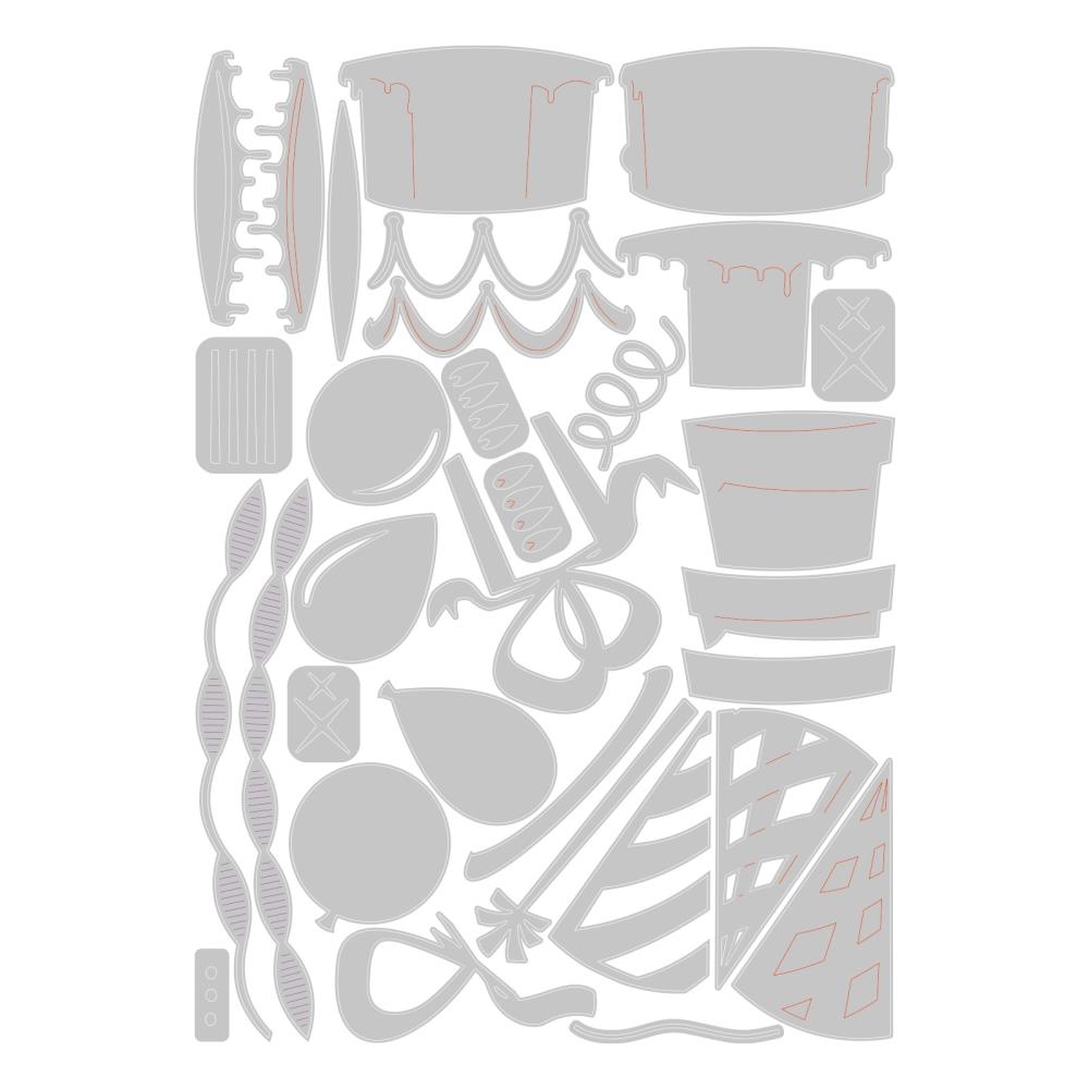 Sizzix Thinlits Dies By Tim Holtz - Celebrate