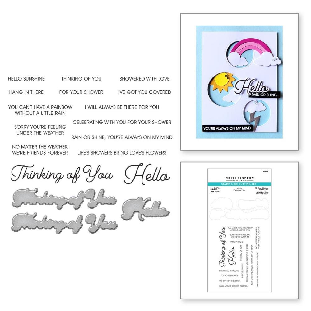 Spellbinders Stamp & Die Set - I've Got You Covered