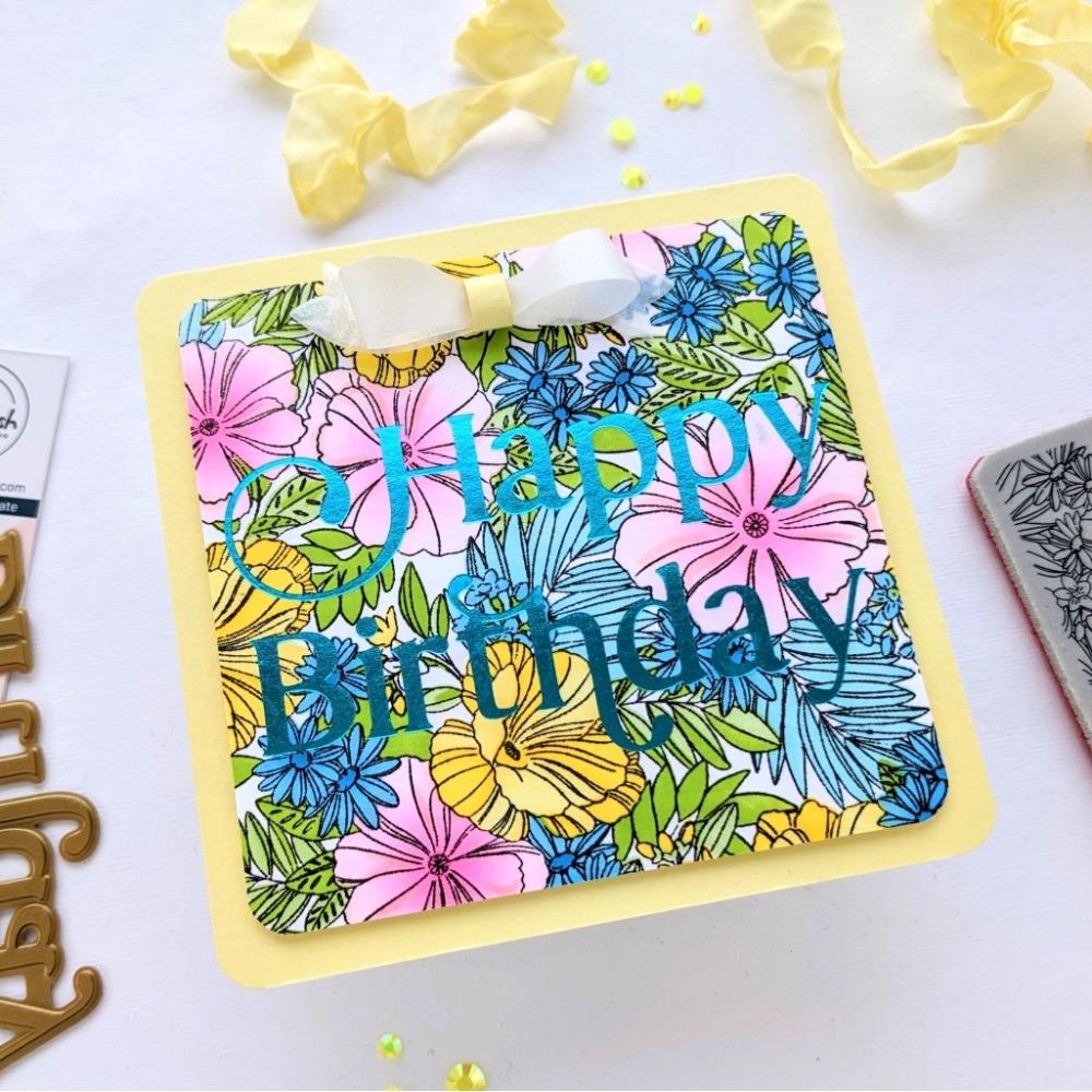 Pinkfresh Studio Hot Foil Plate - Happy Birthday