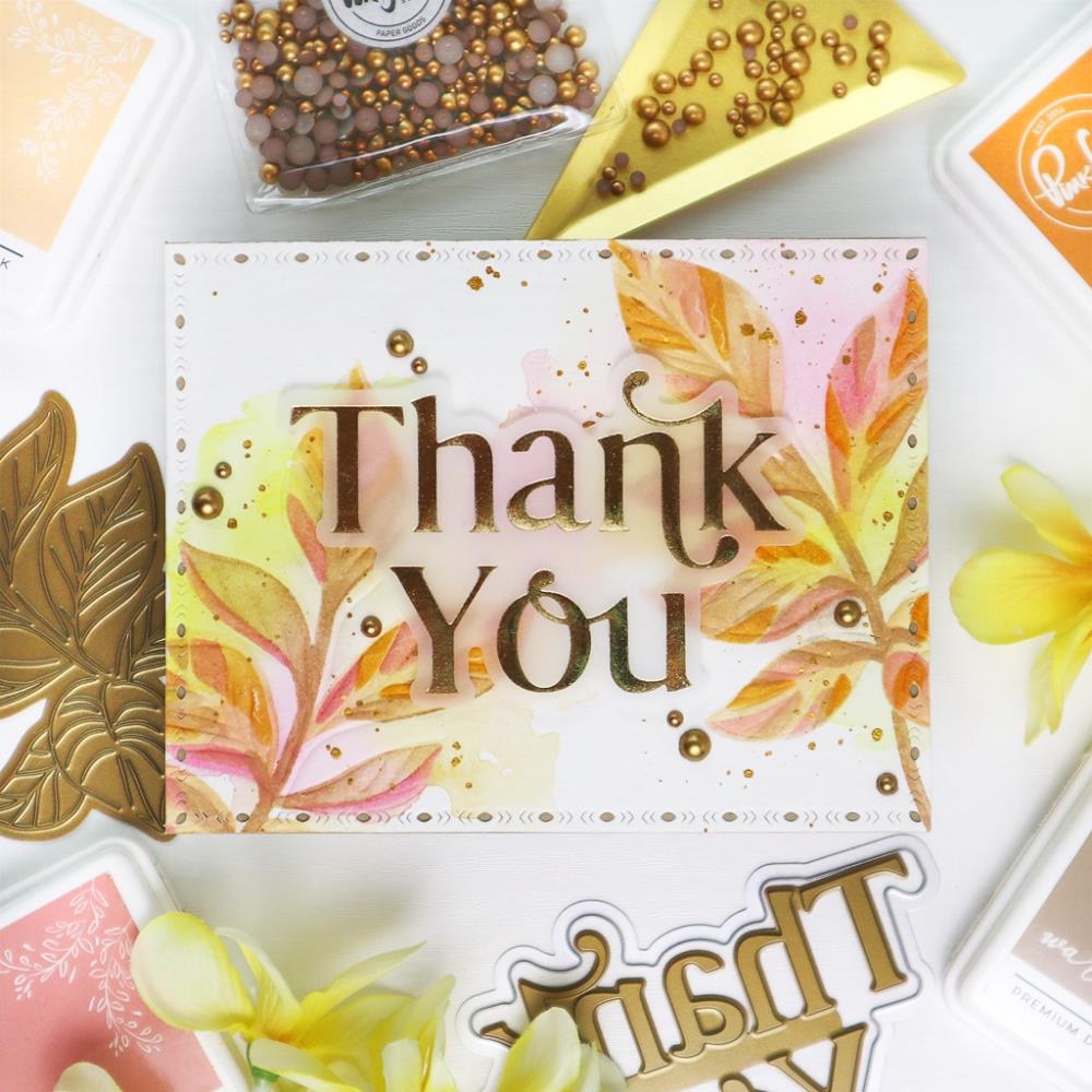 Pinkfresh Studio Hot Foil Plate - Thank You