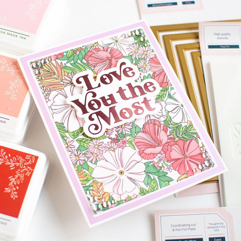 Pinkfresh Studio Hot Foil Plate - Nested Rectangles