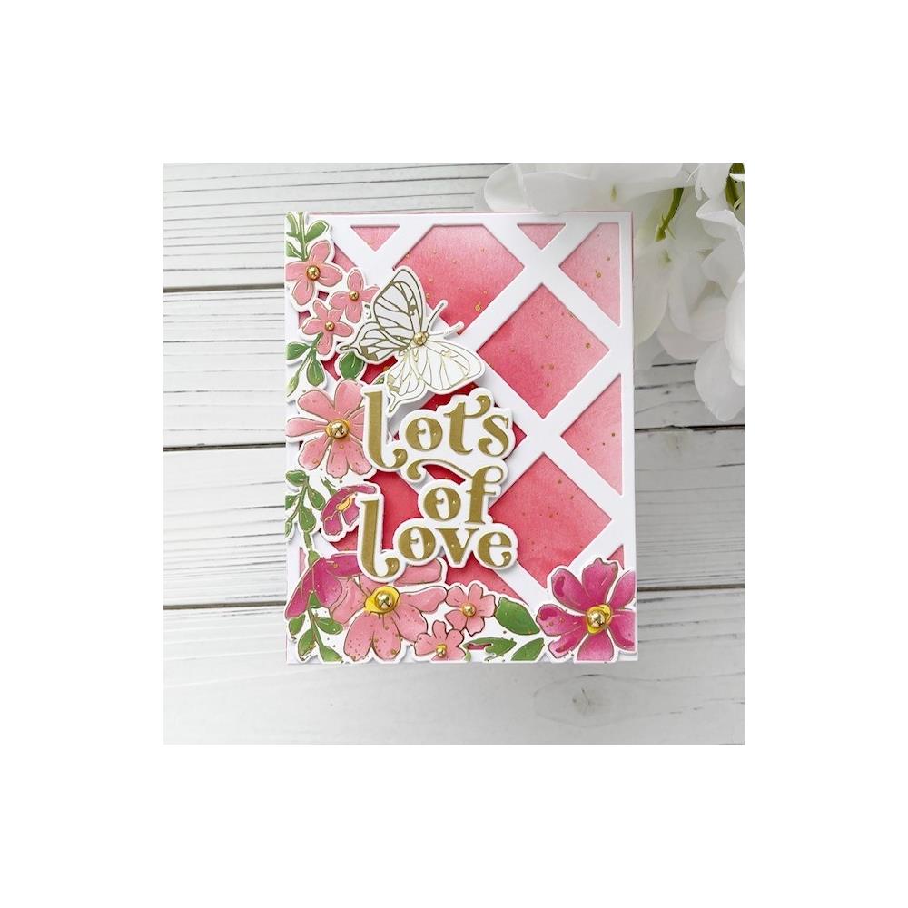 Pinkfresh Studio Hot Foil Plate - Lots Of Love