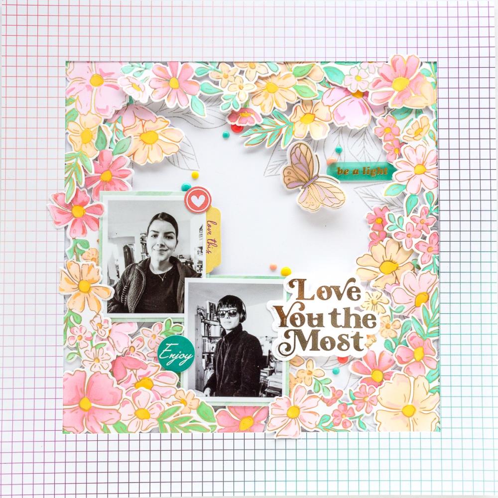 Pinkfresh Studio Hot Foil Plate - Love You The Most