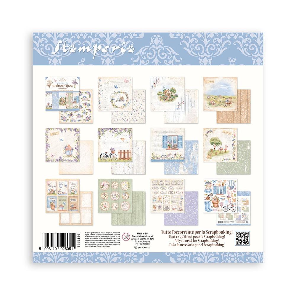 Stamperia Double-Sided Paper Pad - 12x12 - Create Happiness Welcome Home