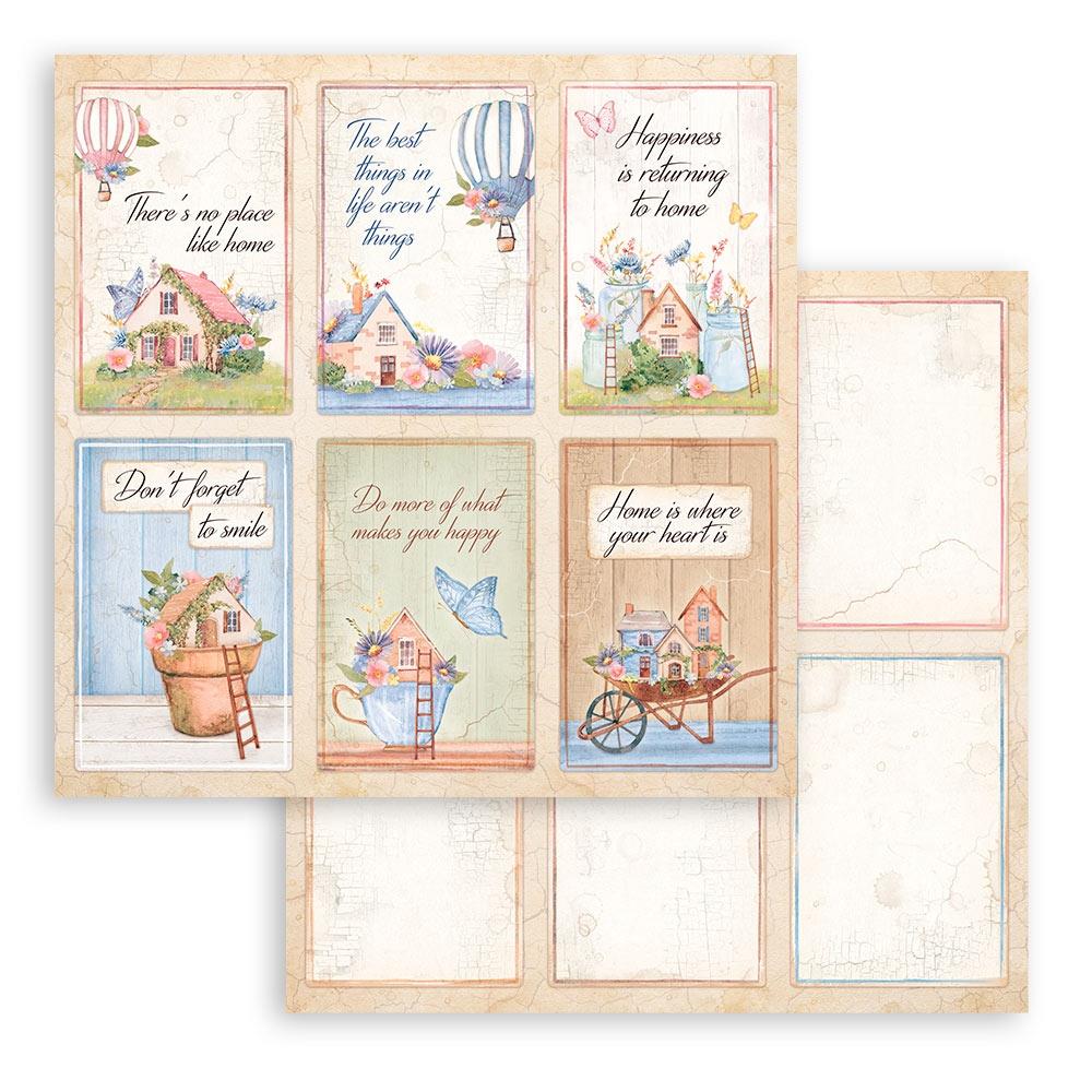 Stamperia Double-Sided Paper Pad - 12x12 - Create Happiness Welcome Home