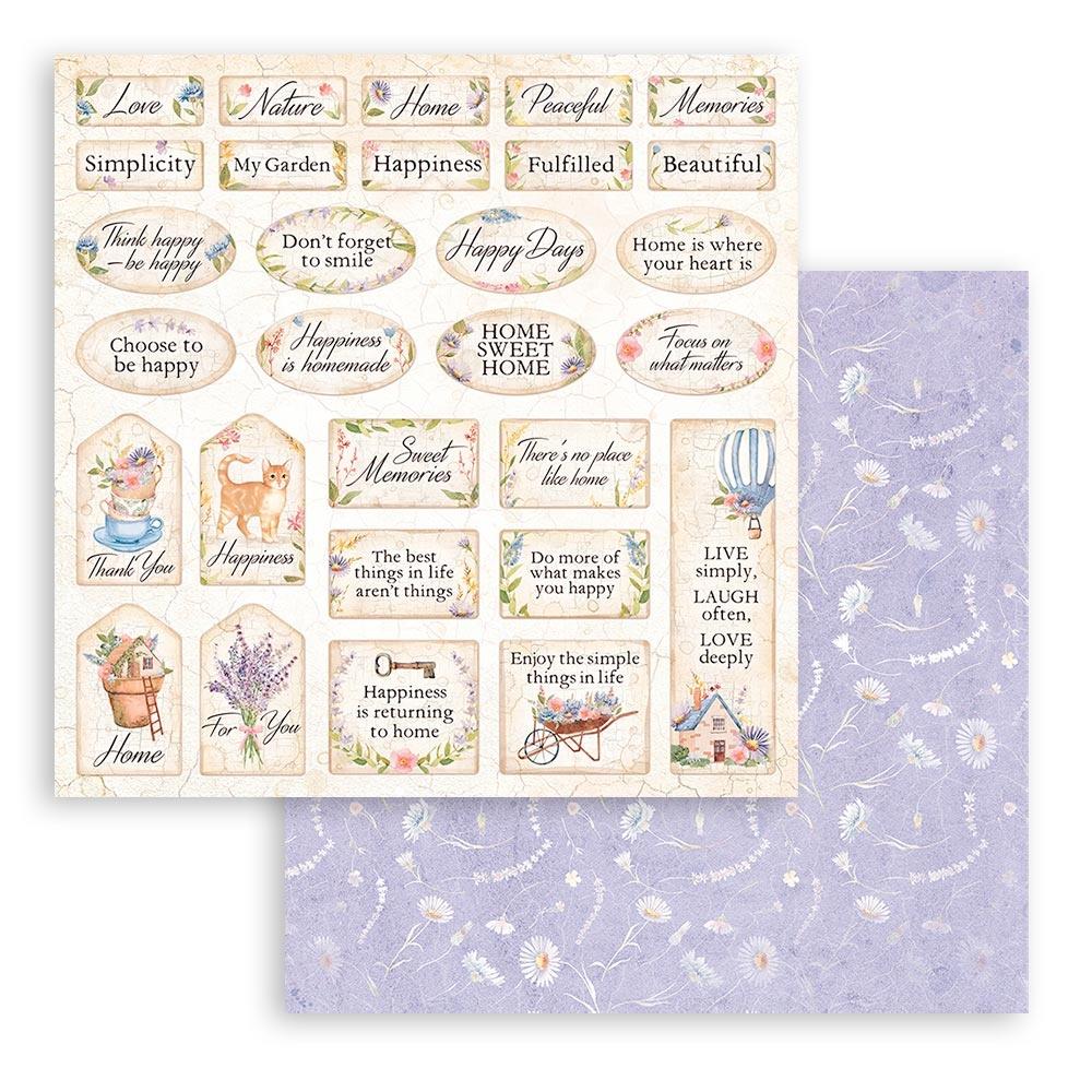 Stamperia Double-Sided Paper Pad - 12x12 - Create Happiness Welcome Home