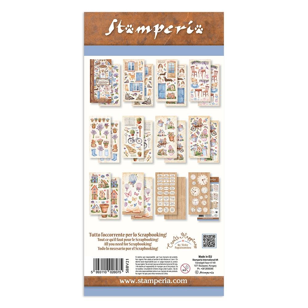 Stamperia Collectables Double-Sided Paper 6X12 - Create Happiness Welcome Home