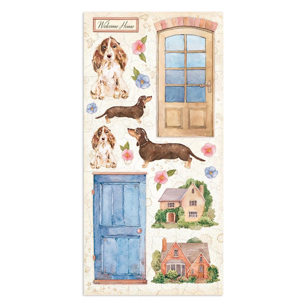 Stamperia Collectables Double-Sided Paper 6X12 - Create Happiness Welcome Home